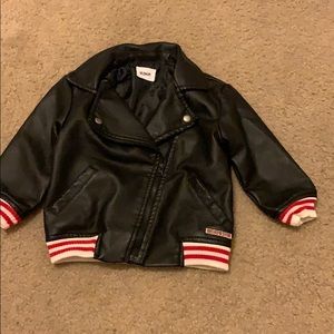 Hudson black toddler biker jacket